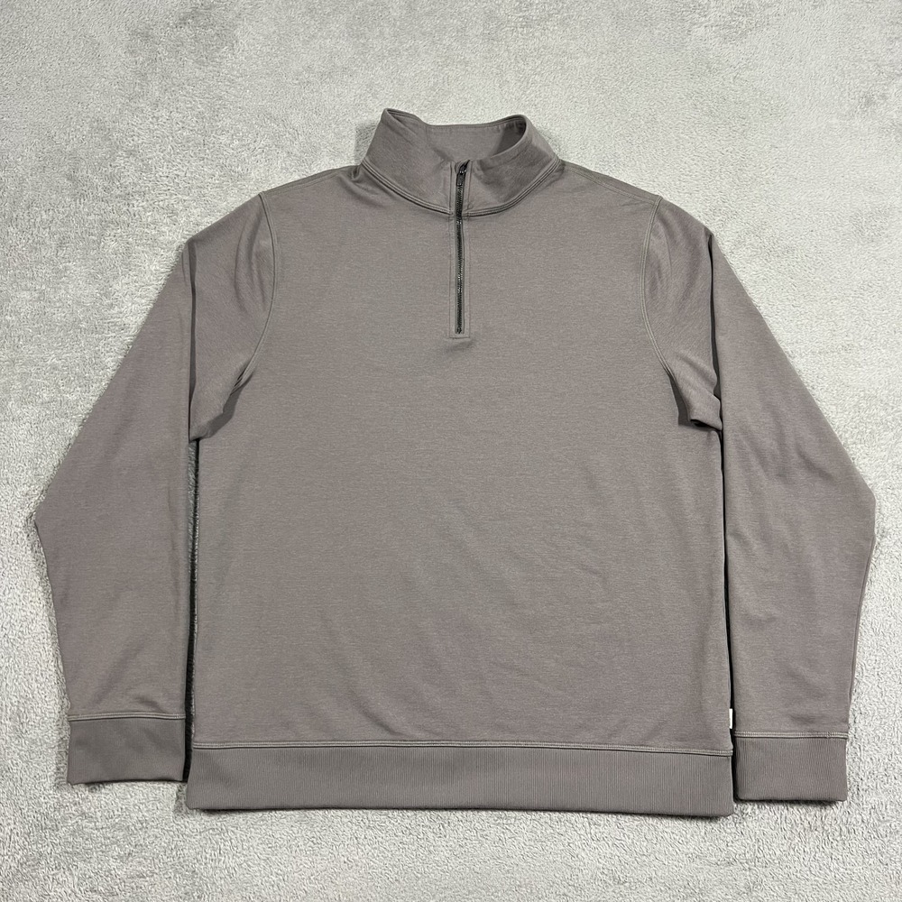 Vuori Coronado Half Zip Mens Large Pullover Sweatshirt Performance Gray V253